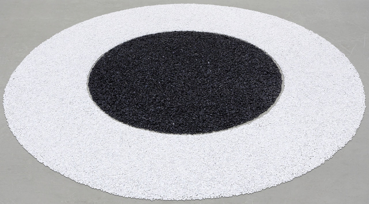 Black and White Circle by Richard Long