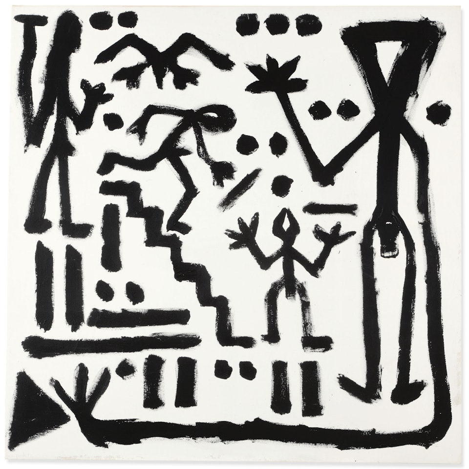 Man Descending Stairway by A.R. Penck