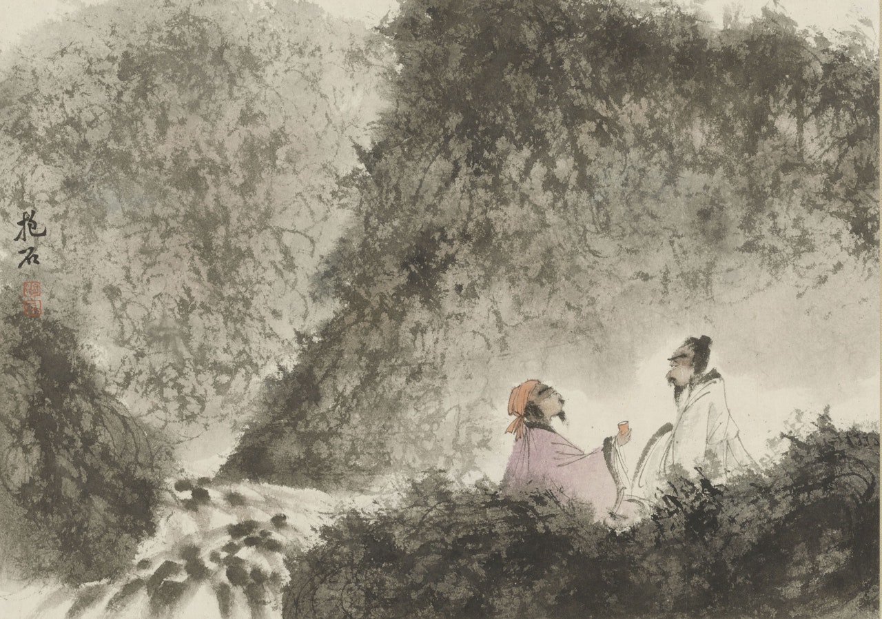 Scholars by Fu Baoshi