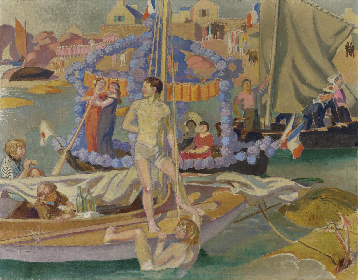 Le bateau fleuri, régates de Ploumanac'h by Maurice Denis