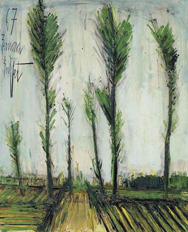 Peupliers en Bretagne by Bernard Buffet