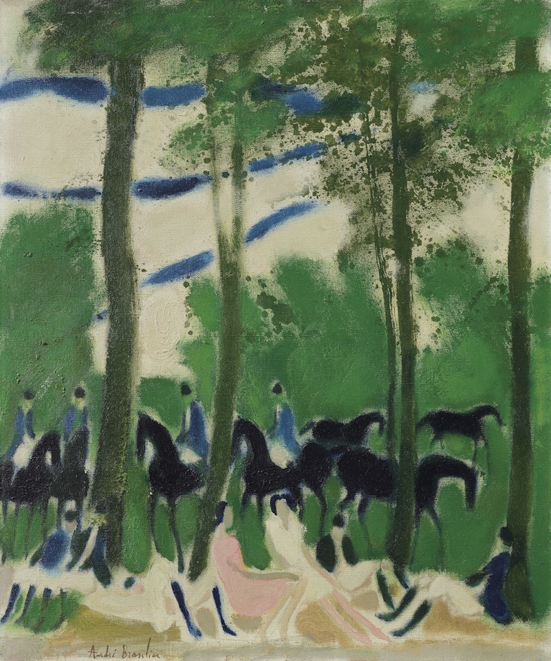 Personnages et cavaliers by André Brasilier