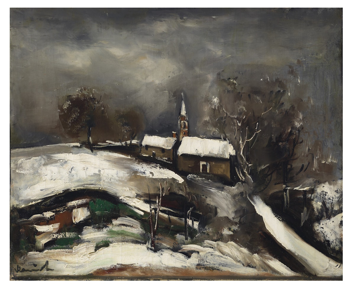 Paysage de neige by Maurice de Vlaminck