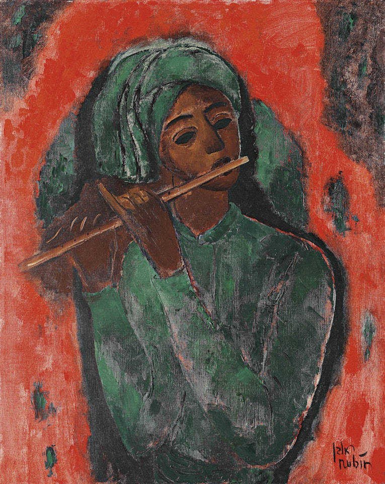 Flute Player by Reuven Rubin