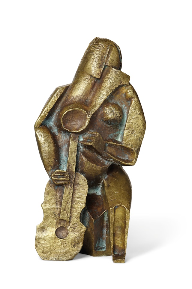 Femme assise au luth by Ossip Zadkine