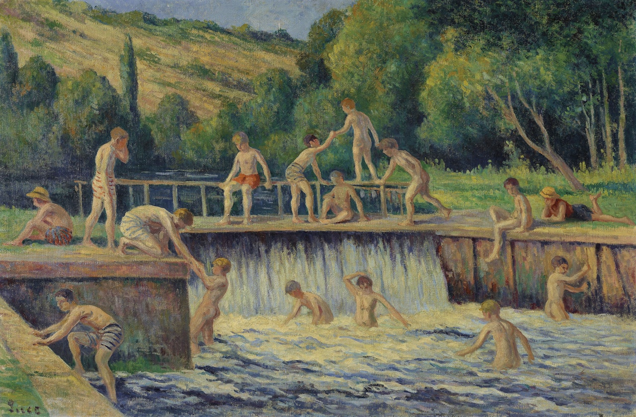 La baignade à Bessy-sur-Cure by Maximilien Luce