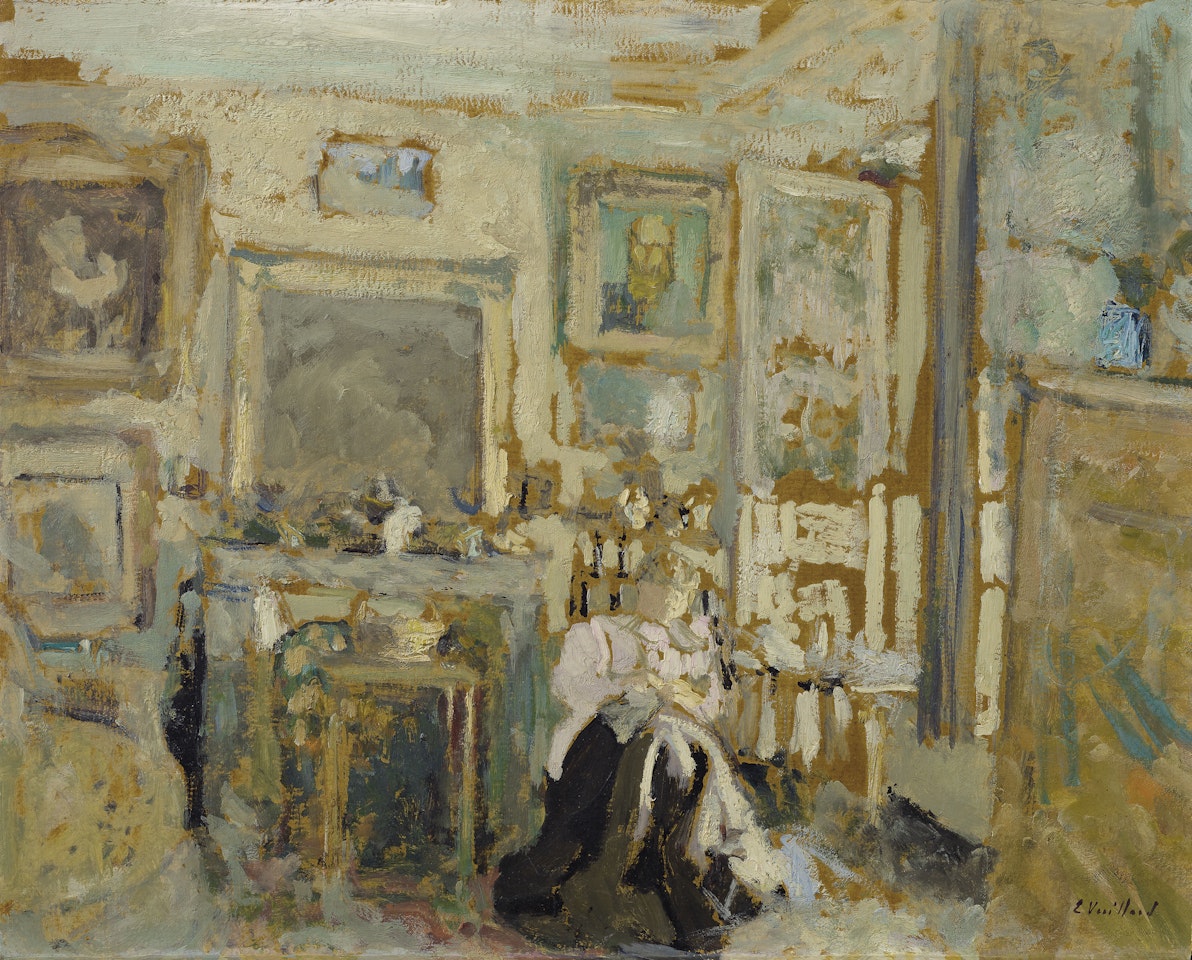 Femme assise dans un intérieur clair by Édouard Vuillard