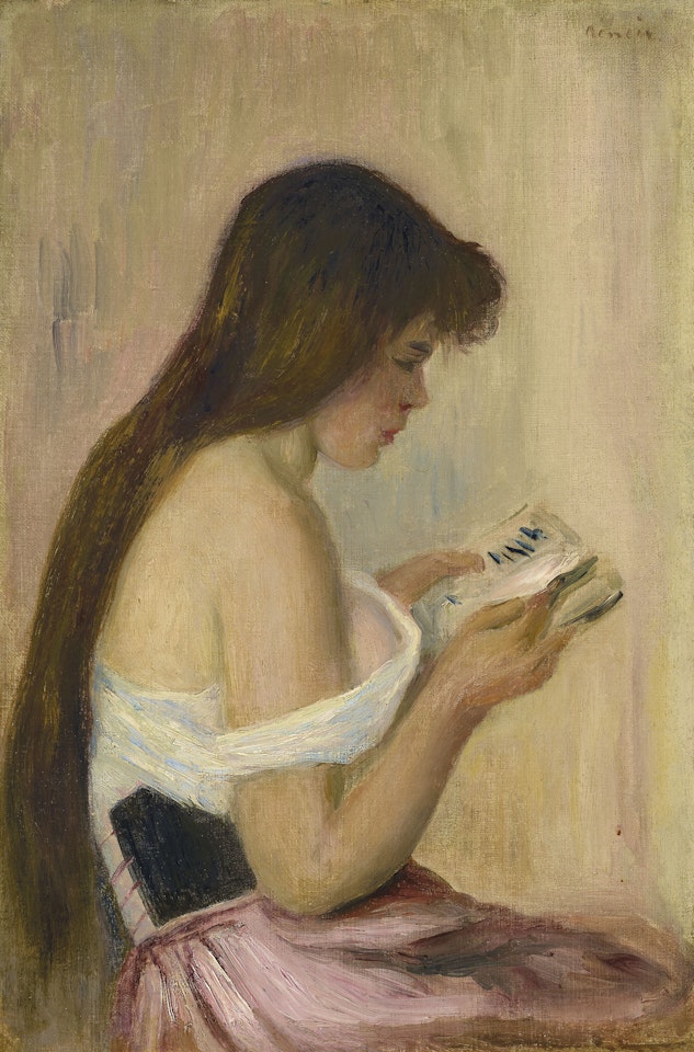Jeune fille lisant by Pierre-Auguste Renoir