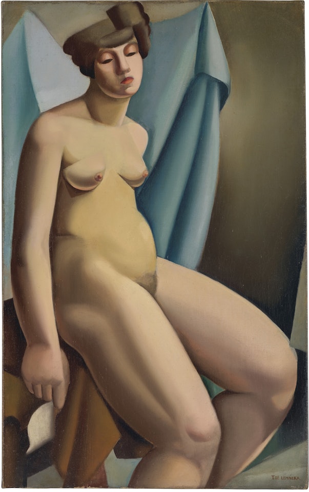 Nu assis by Tamara de Lempicka