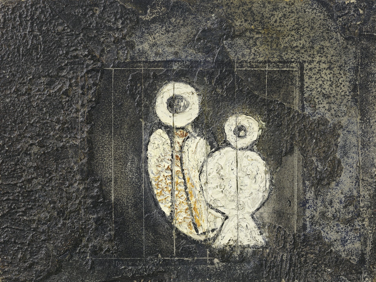 Oiseaux en cage by Max Ernst