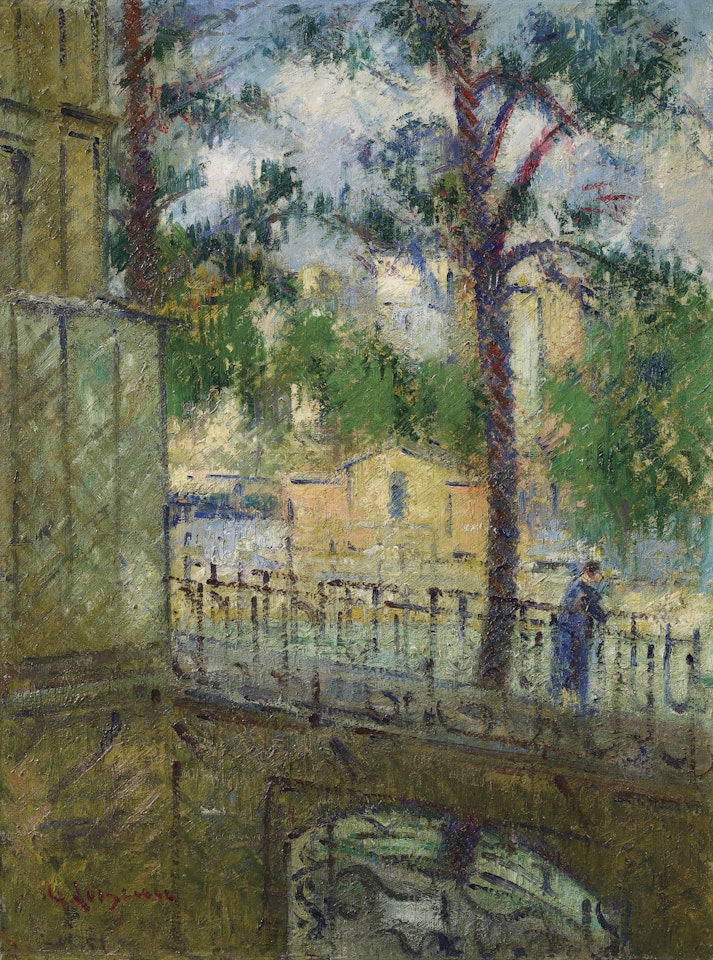 Vue de fenêtre, quai d'Anjou by Gustave Loiseau