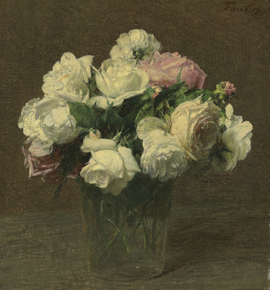 Roses by Henri Fantin-Latour