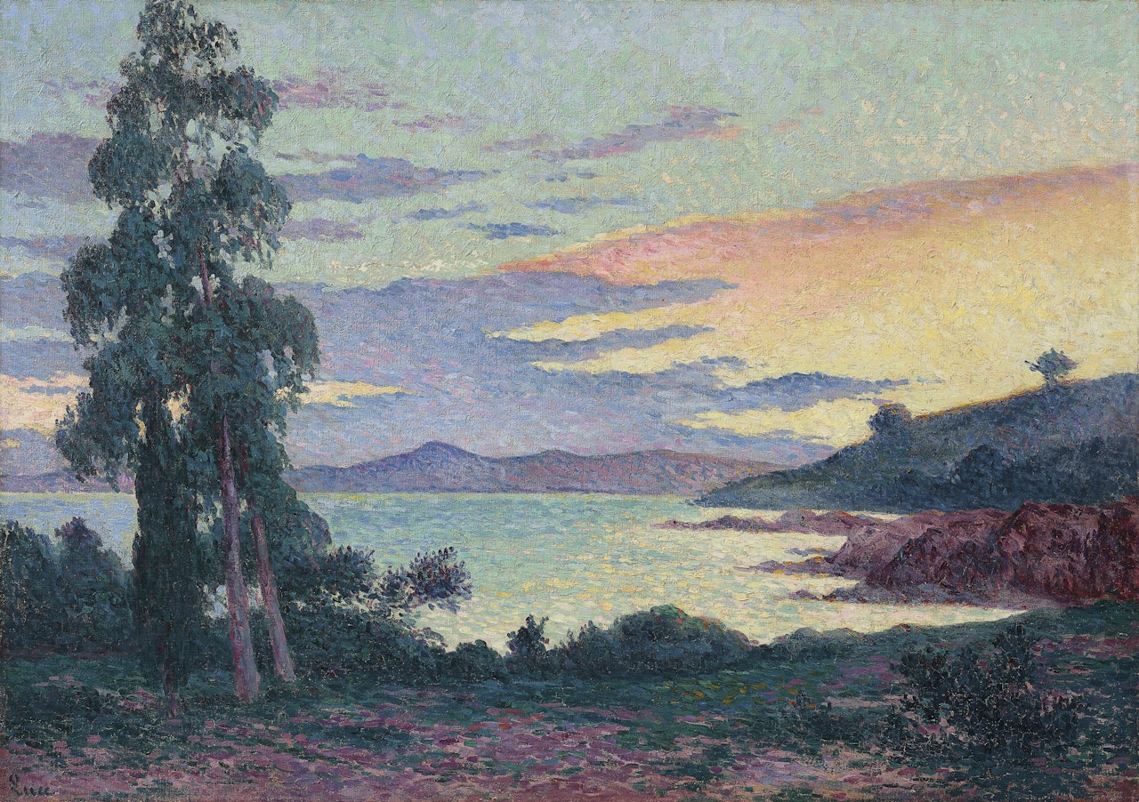 La Fossette Saint-Clair, près du Lavandou by Maximilien Luce