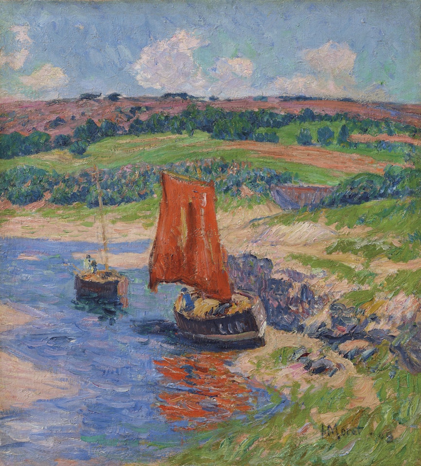 La voile rouge by Henry Moret