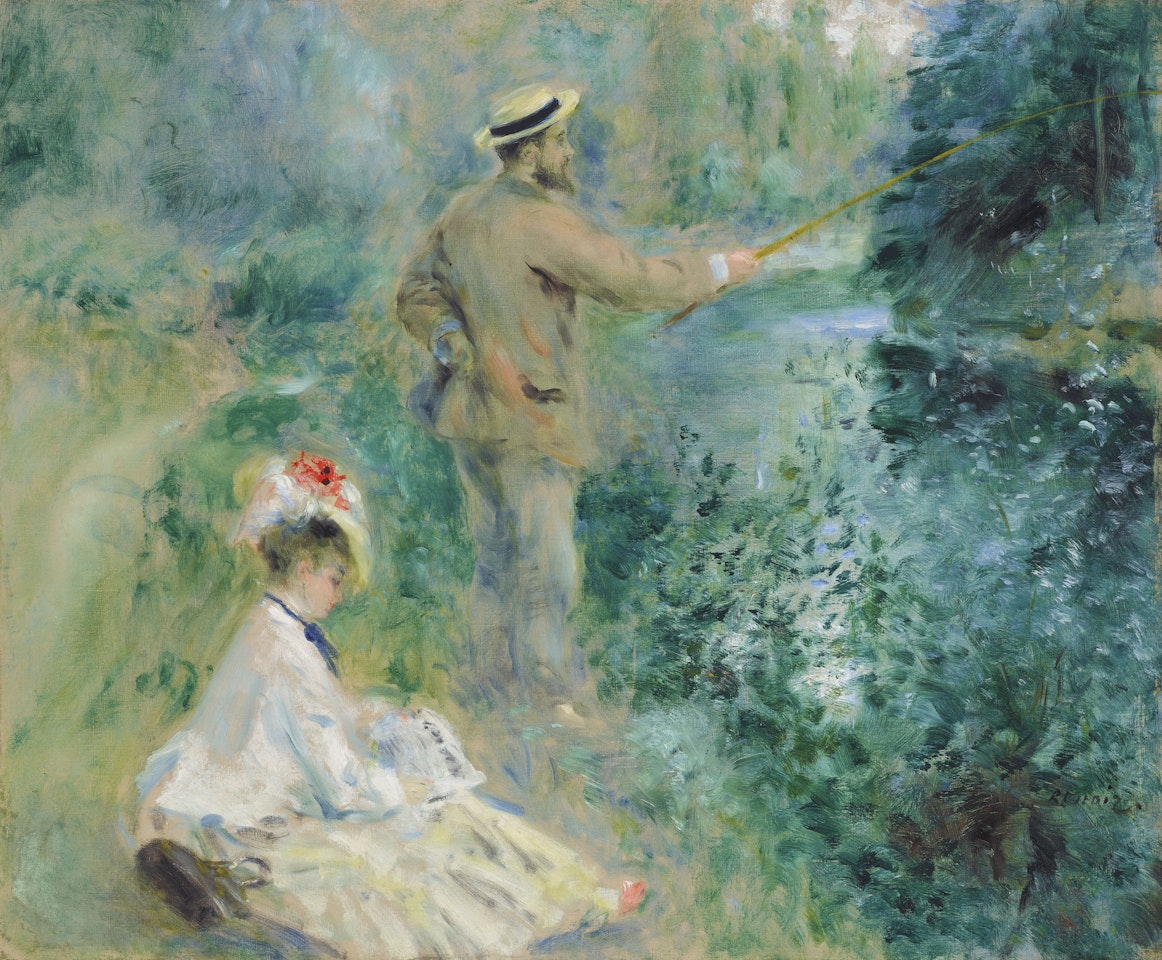 Le pêcheur à la ligne by Pierre-Auguste Renoir