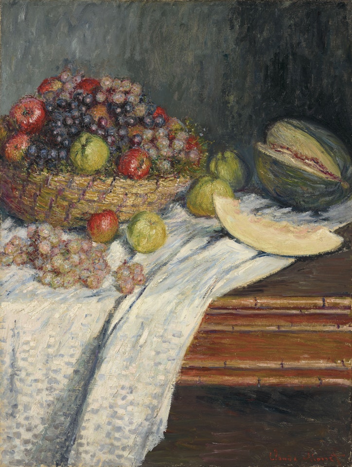 Nature morte au melon d'Espagne by Claude Monet