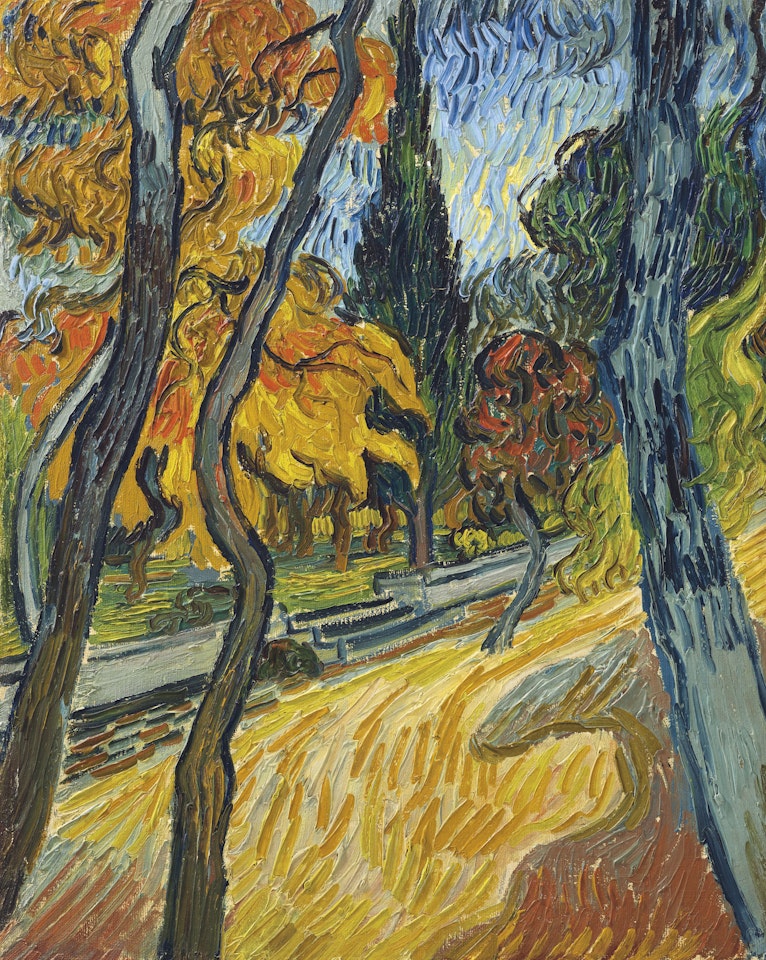 Arbres dans le jardin de l'asile by Vincent van Gogh