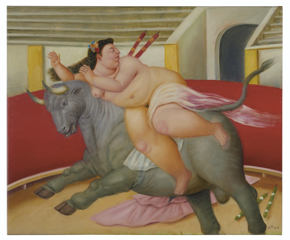 Rape of Europa by Fernando Botero