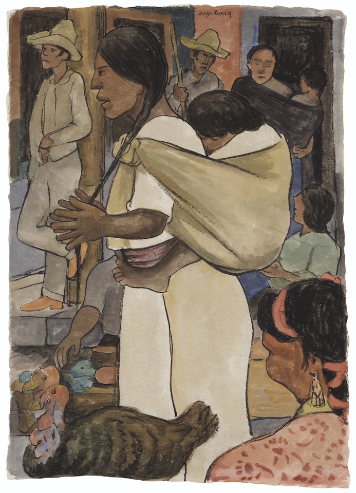 Turkey Market by Diego Rivera