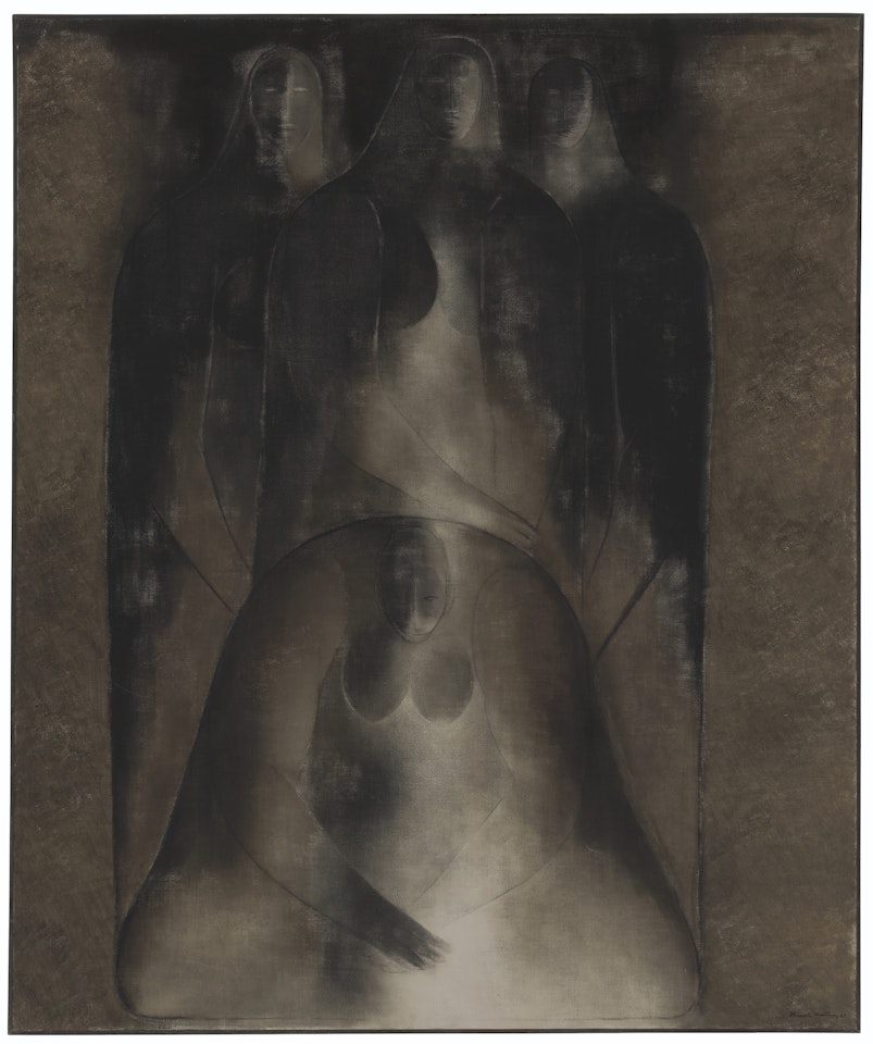 Mujer con tres figuras by Ricardo Martinez