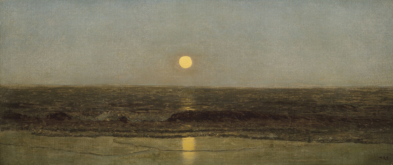 Moonrise on the Seashore by Sanford Robinson Gifford