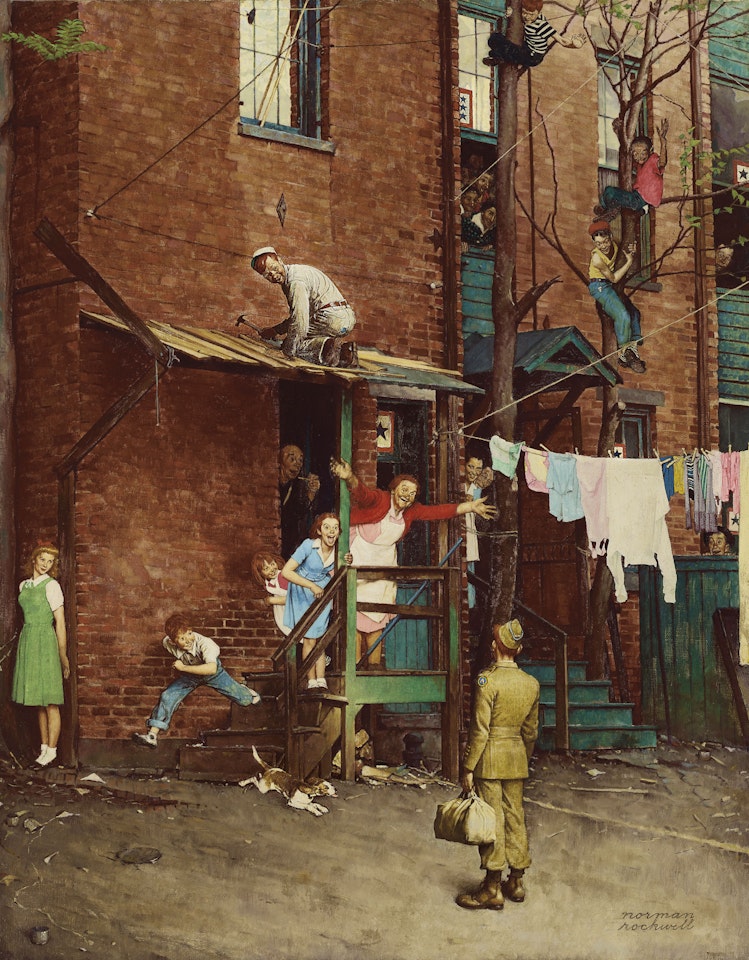 The Homecoming by Norman Rockwell
