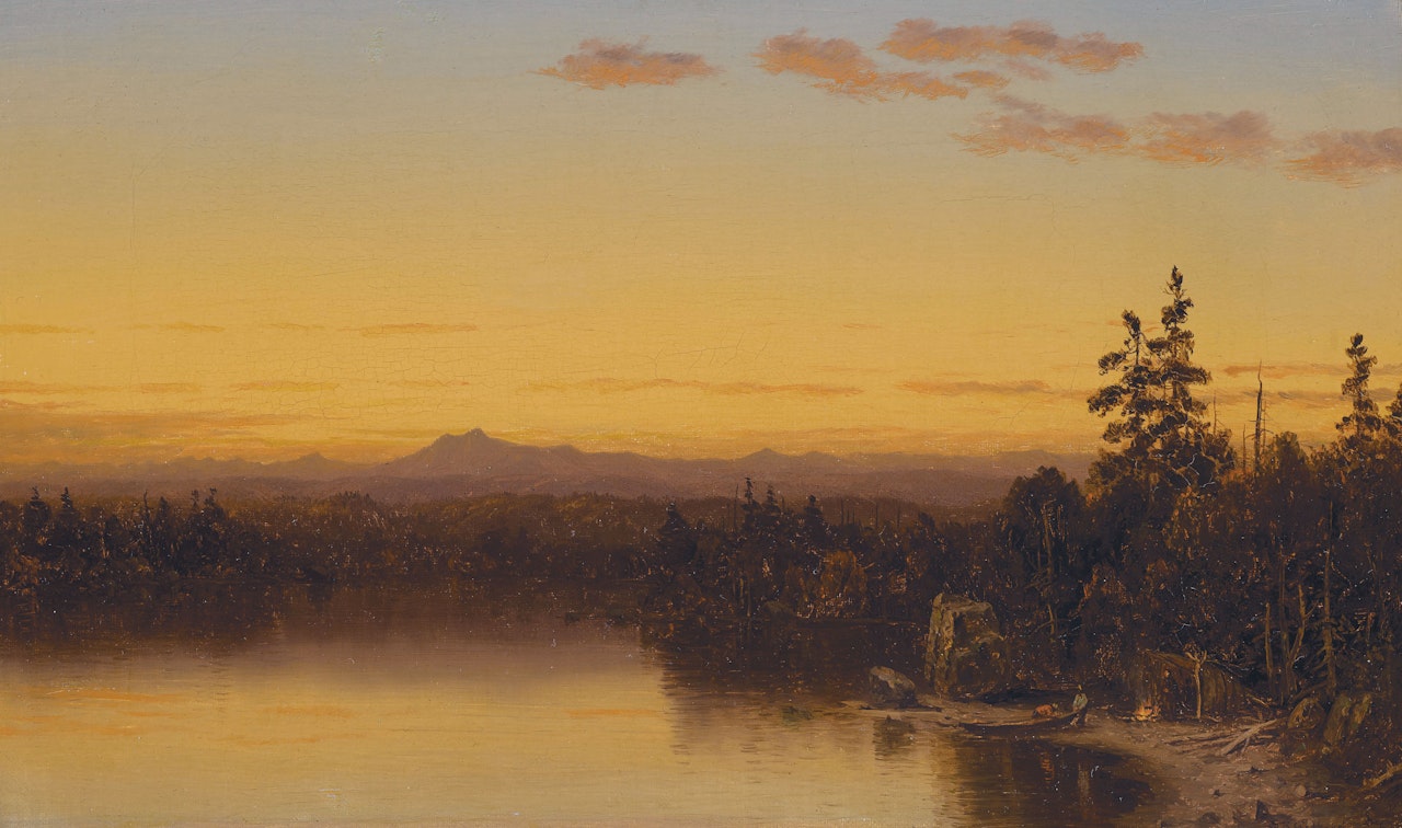 Twilight in the Adirondacks by Sanford Robinson Gifford