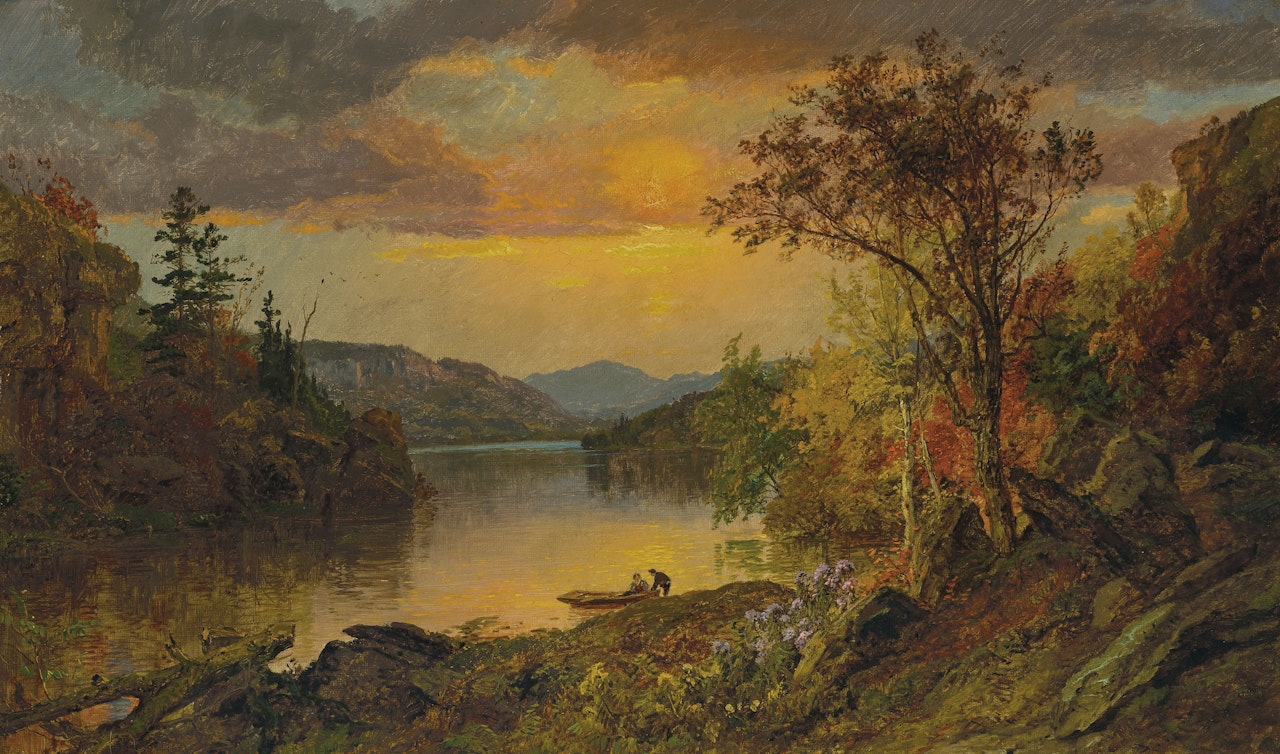 Mount Washington from Lake Sebago by Jasper Francis Cropsey