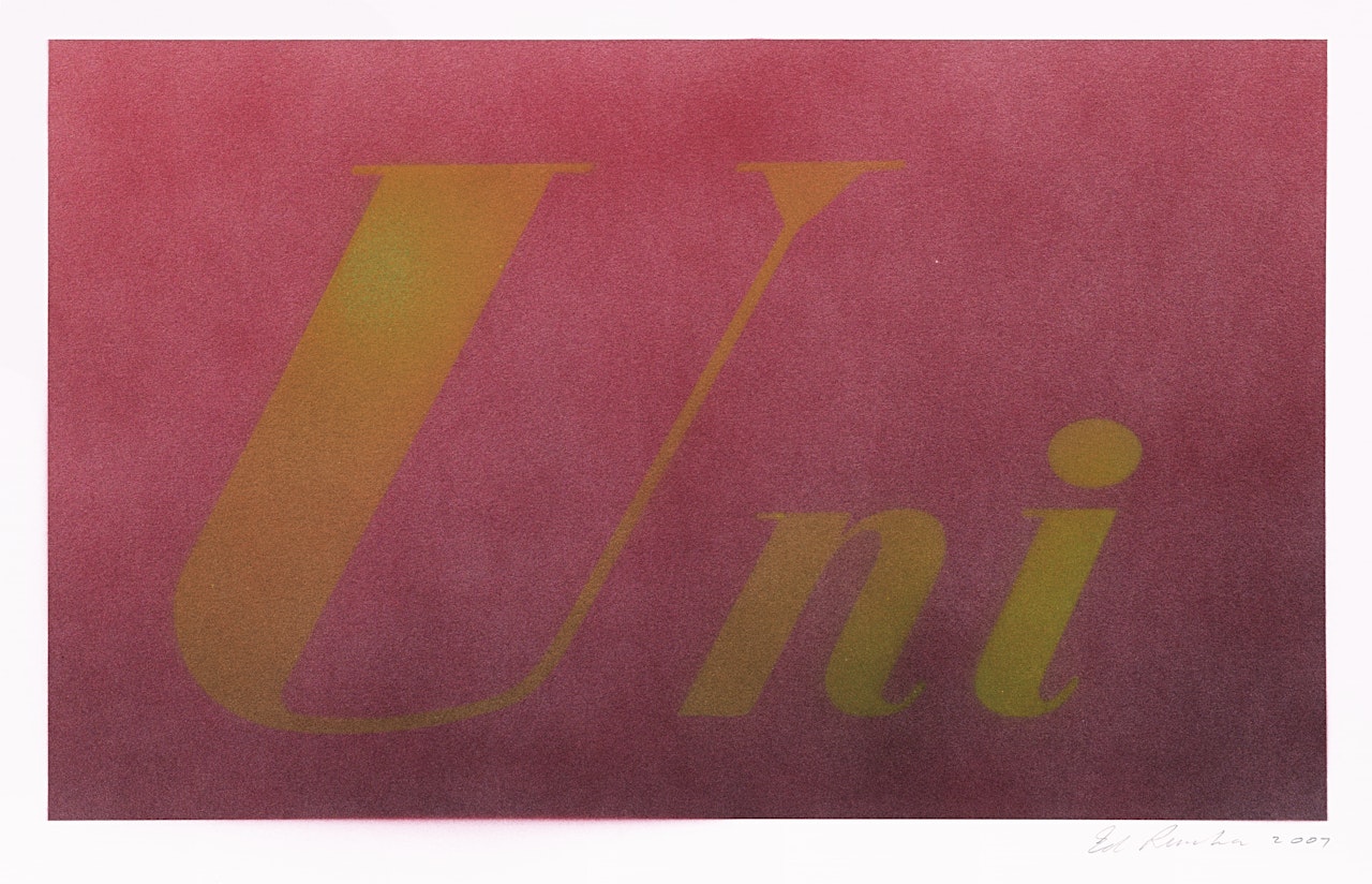 Uni by Ed Ruscha
