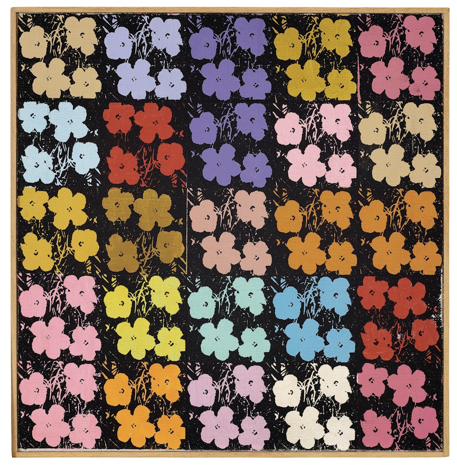 Andy Warhol, '25 Flowers #4' by Richard Pettibone