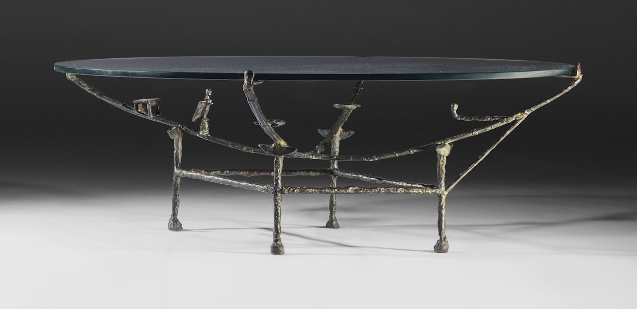 TABLE 'CARCASSE' À LA HARPIE by Diego Giacometti