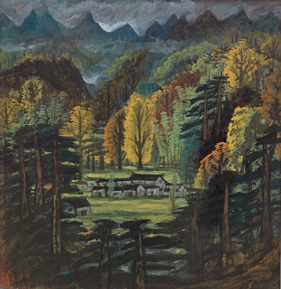 Autumn Scenery by Lin Fengmian