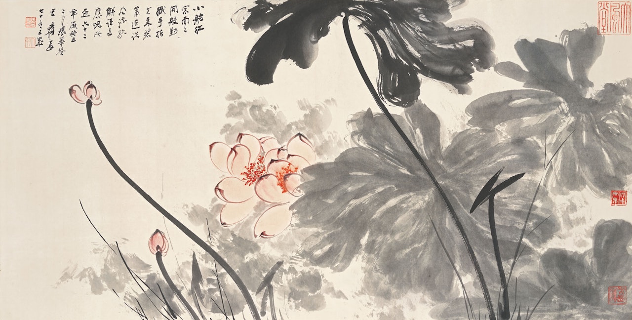 Lotus by Zhang Daqian