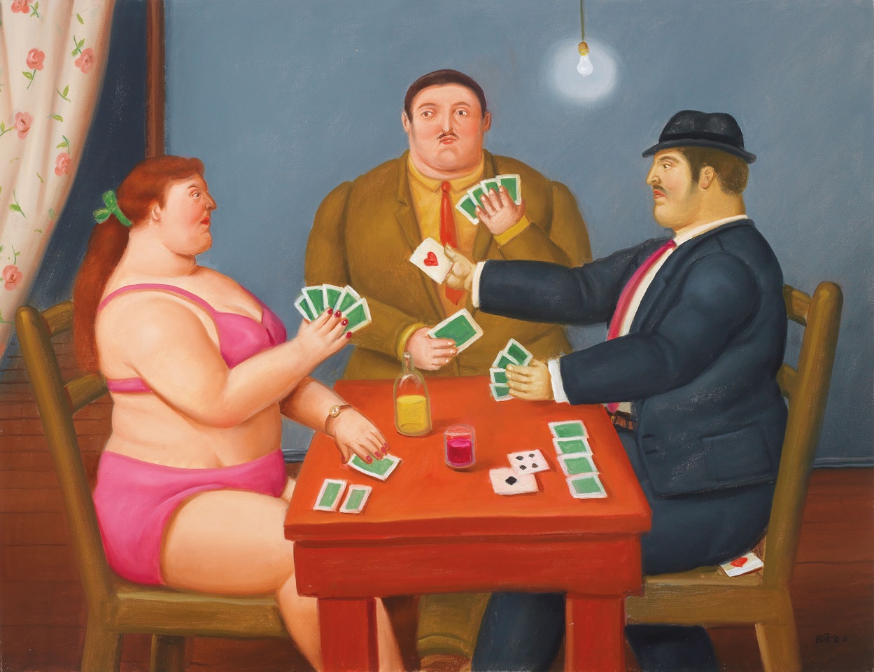 The Card Players by Fernando Botero