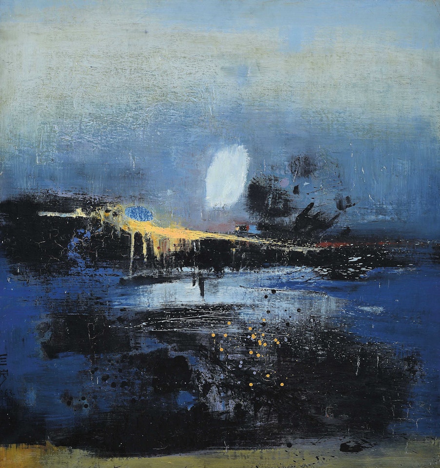 Blue Landscape by Cheong Soo Pieng