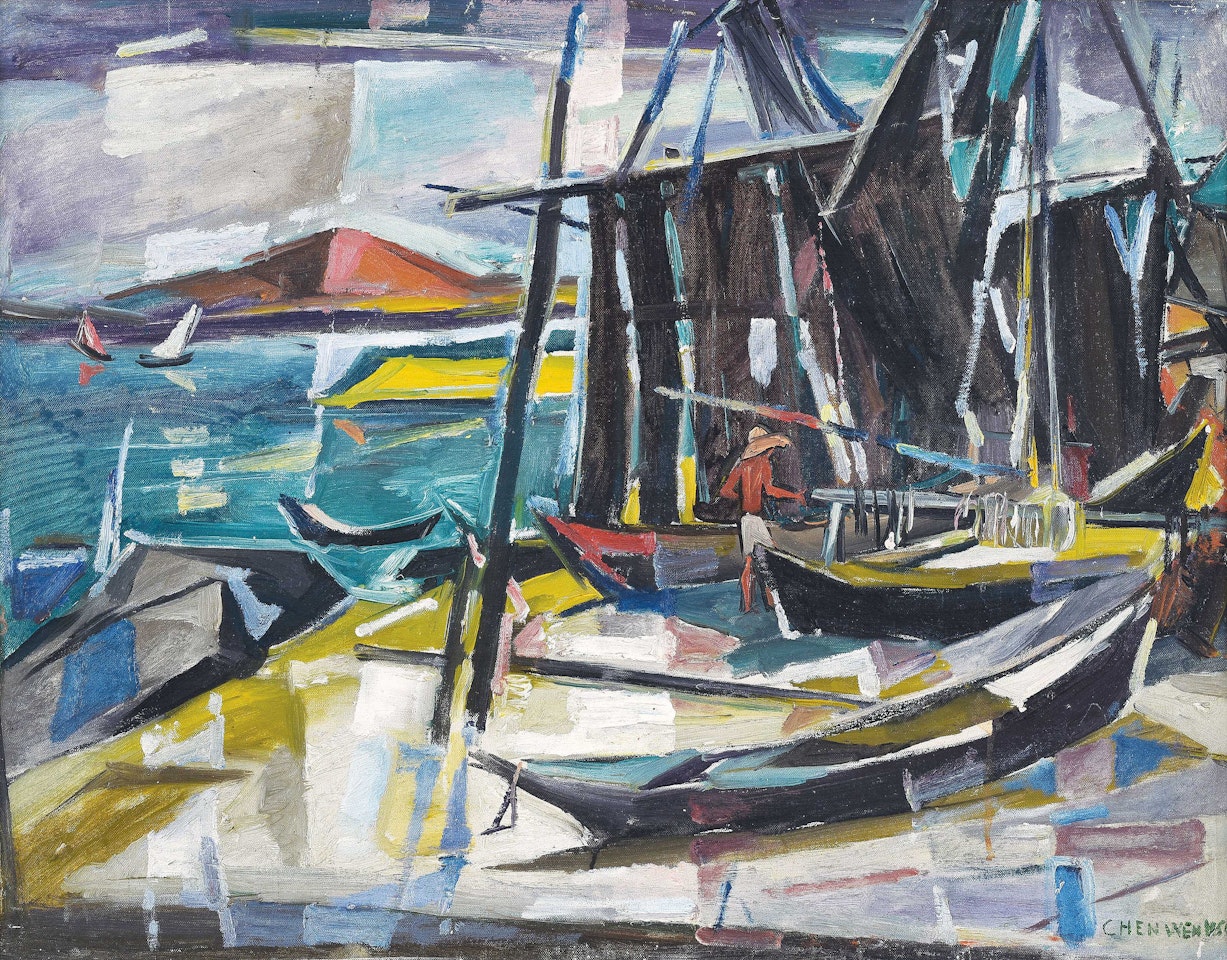 Boats by the Sea by Chen Wen Hsi