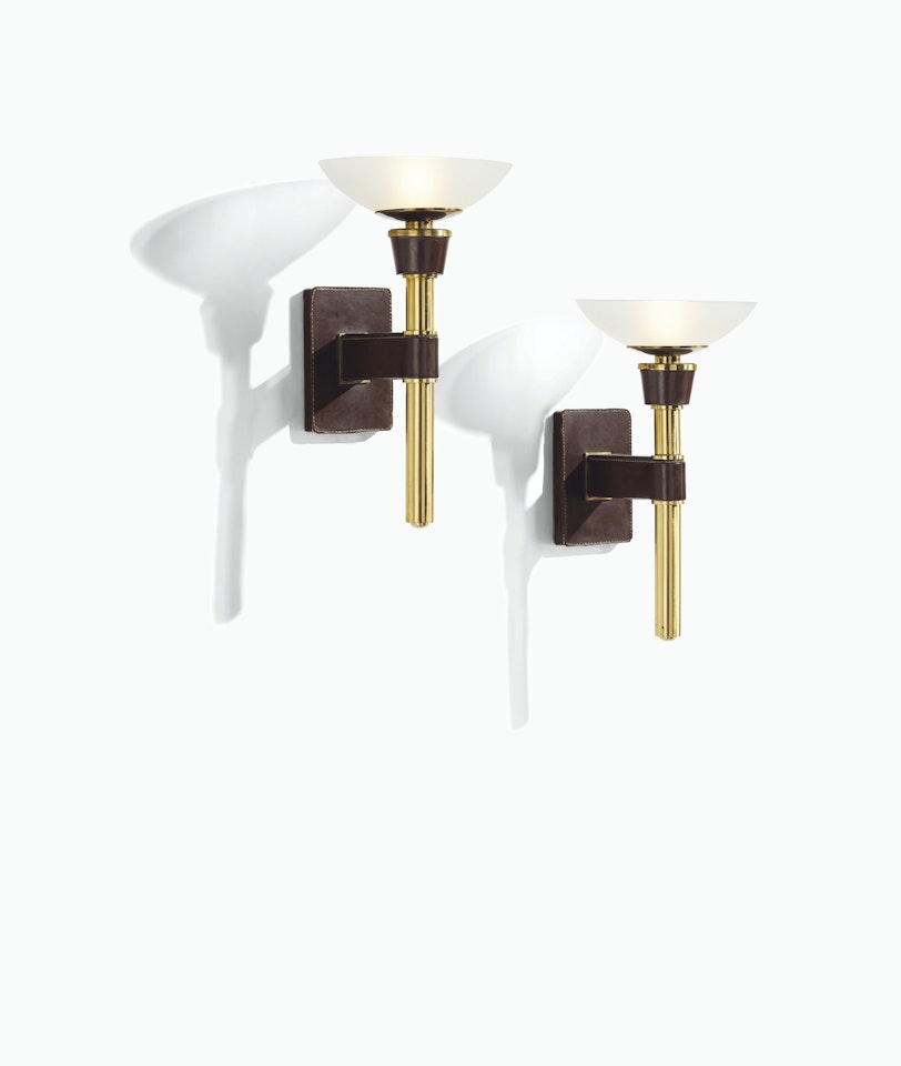 PAIR OF SCONCES FROM THE PALAIS DES CONSULS, ROUEN by Jacques Adnet