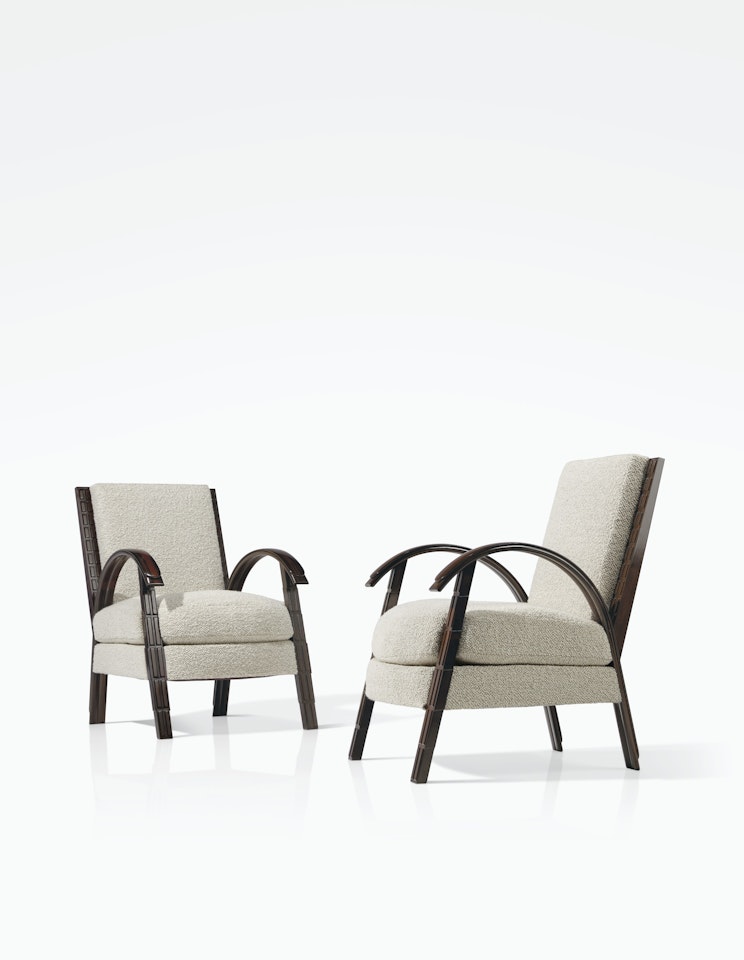 PAIR OF ARMCHAIRS by Eugene Printz