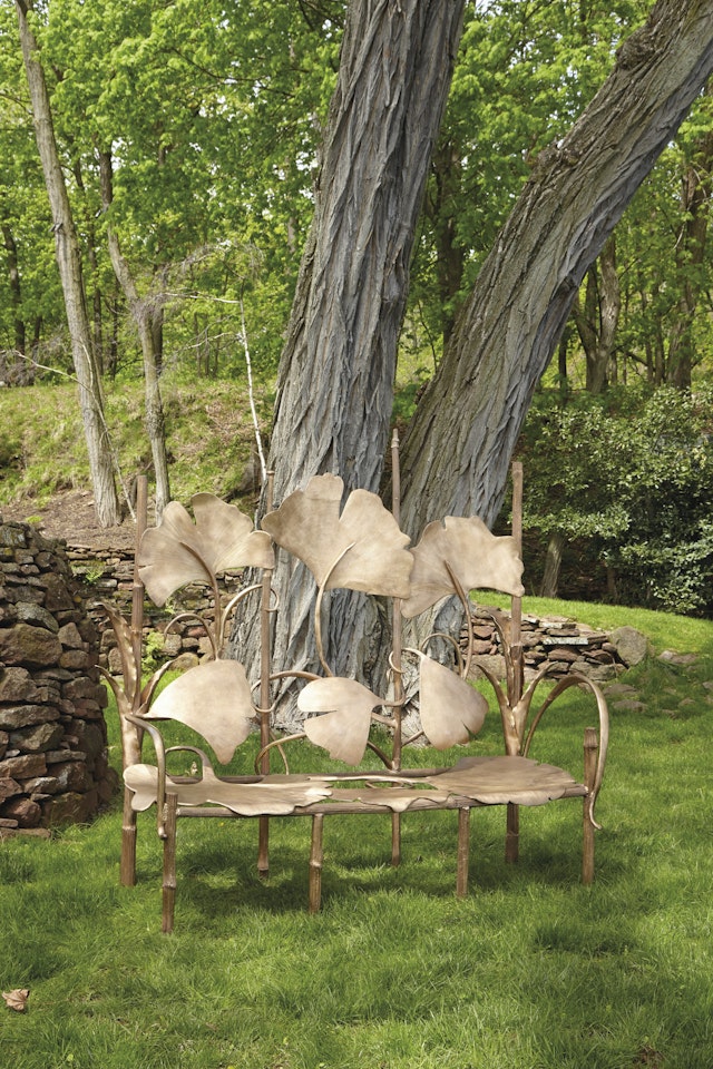 'LES GRANDES BERCES' BENCH by Claude Lalanne