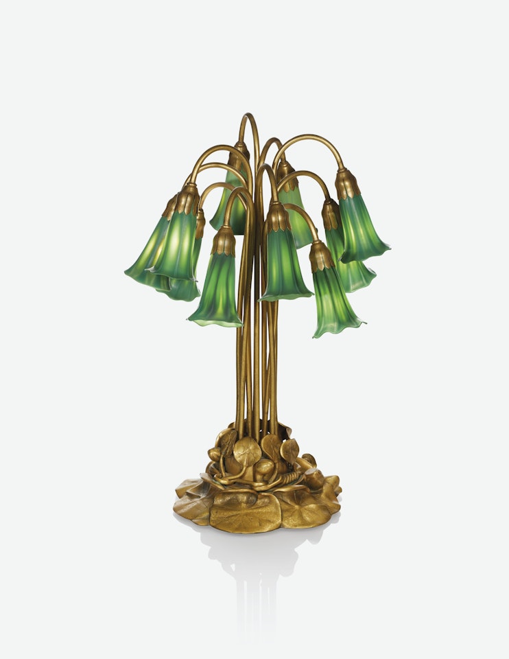 TEN-LIGHT 'POND LILY' TABLE LAMP by Tiffany Studios