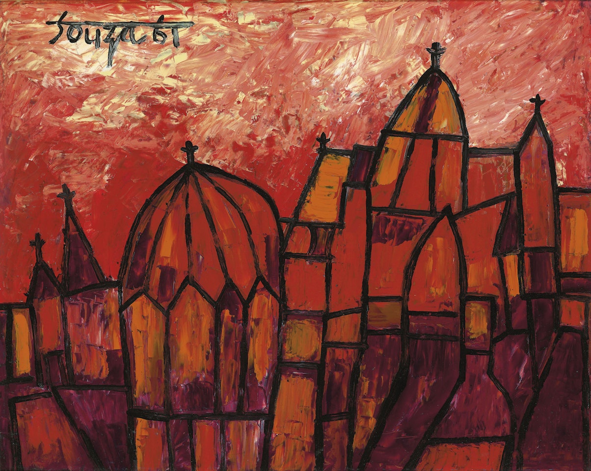 Landscape in Red by Francis Newton Souza