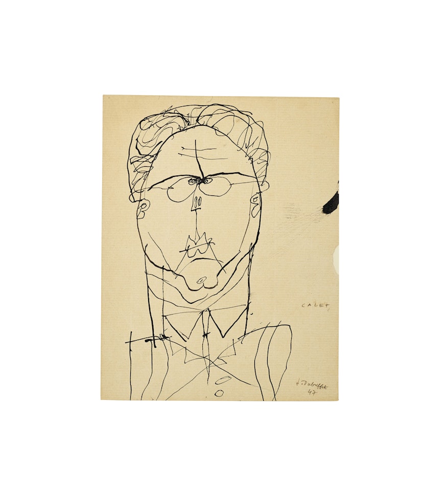 Henri Calet by Jean Dubuffet