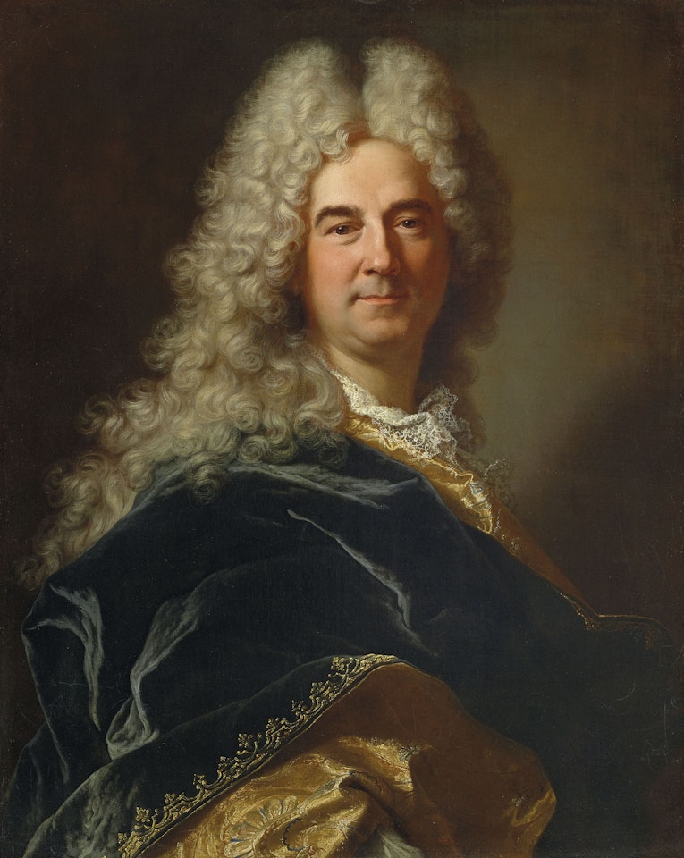 Portrait d'homme à l'habit bleu by Hyacinthe Rigaud