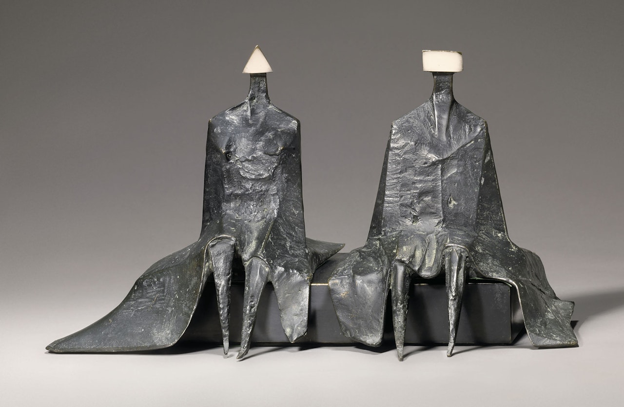 Sitting Figures in Robes I by Lynn Chadwick