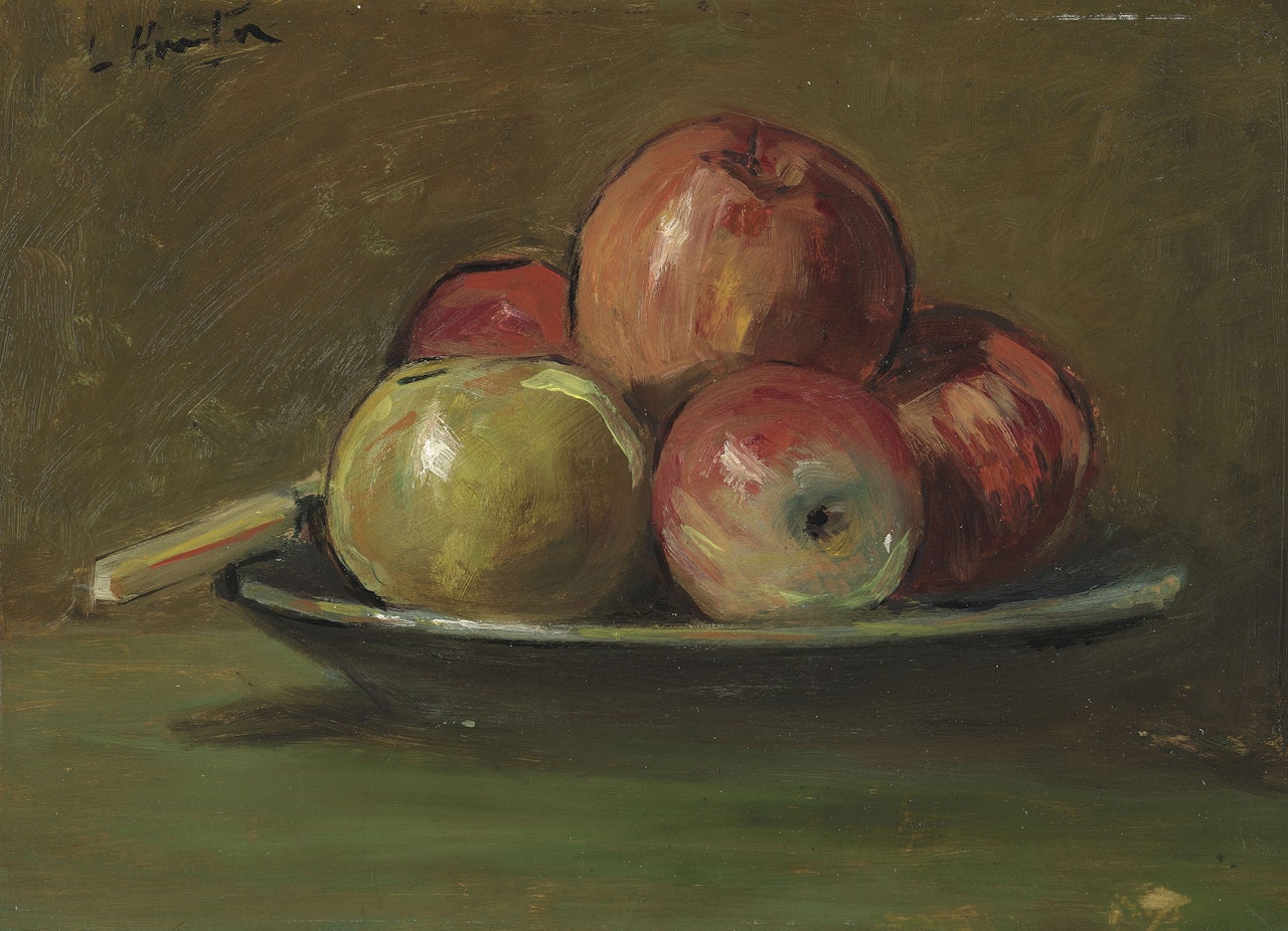 Still-Life with Apples by George Leslie Hunter