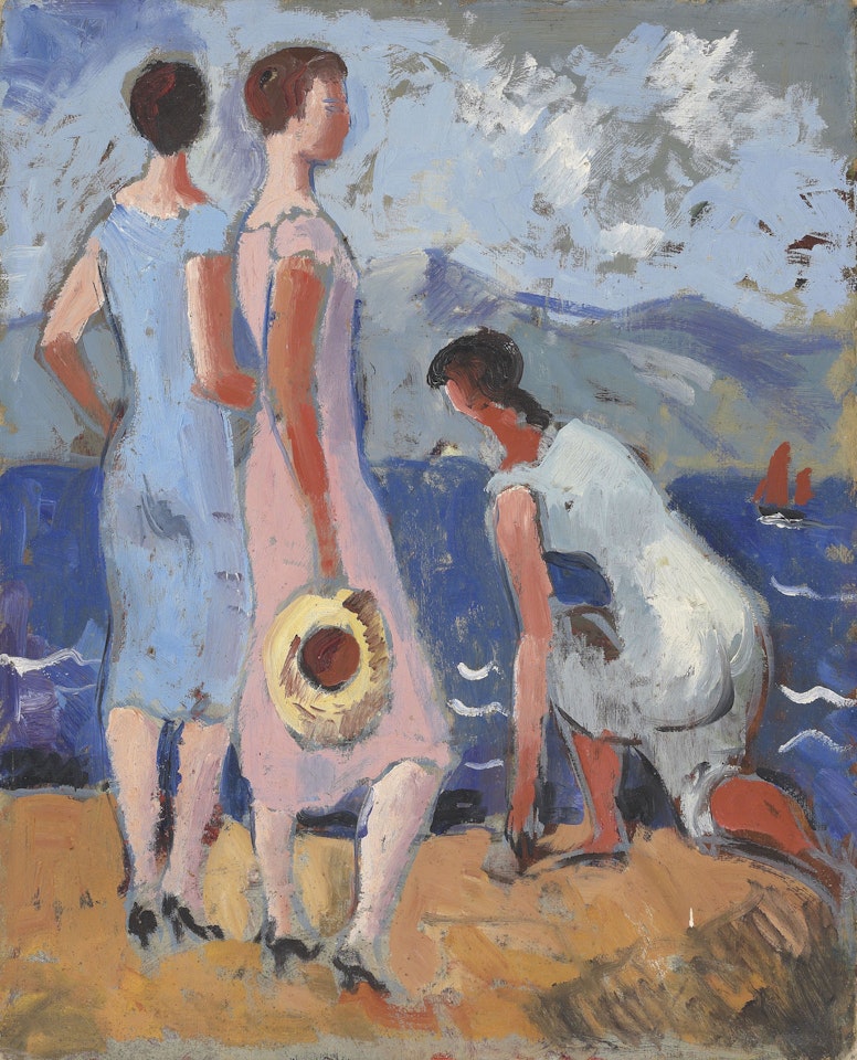 Girls by the sea by Christopher Wood