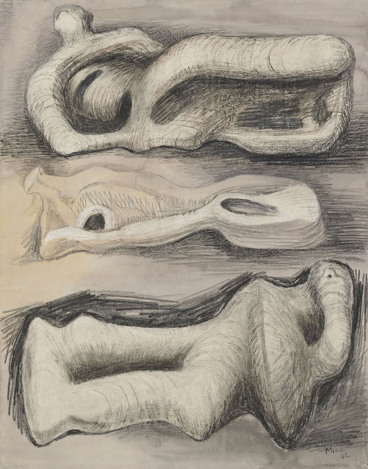 Ideas for Wood Carving: Three Reclining Figures by Henry Moore