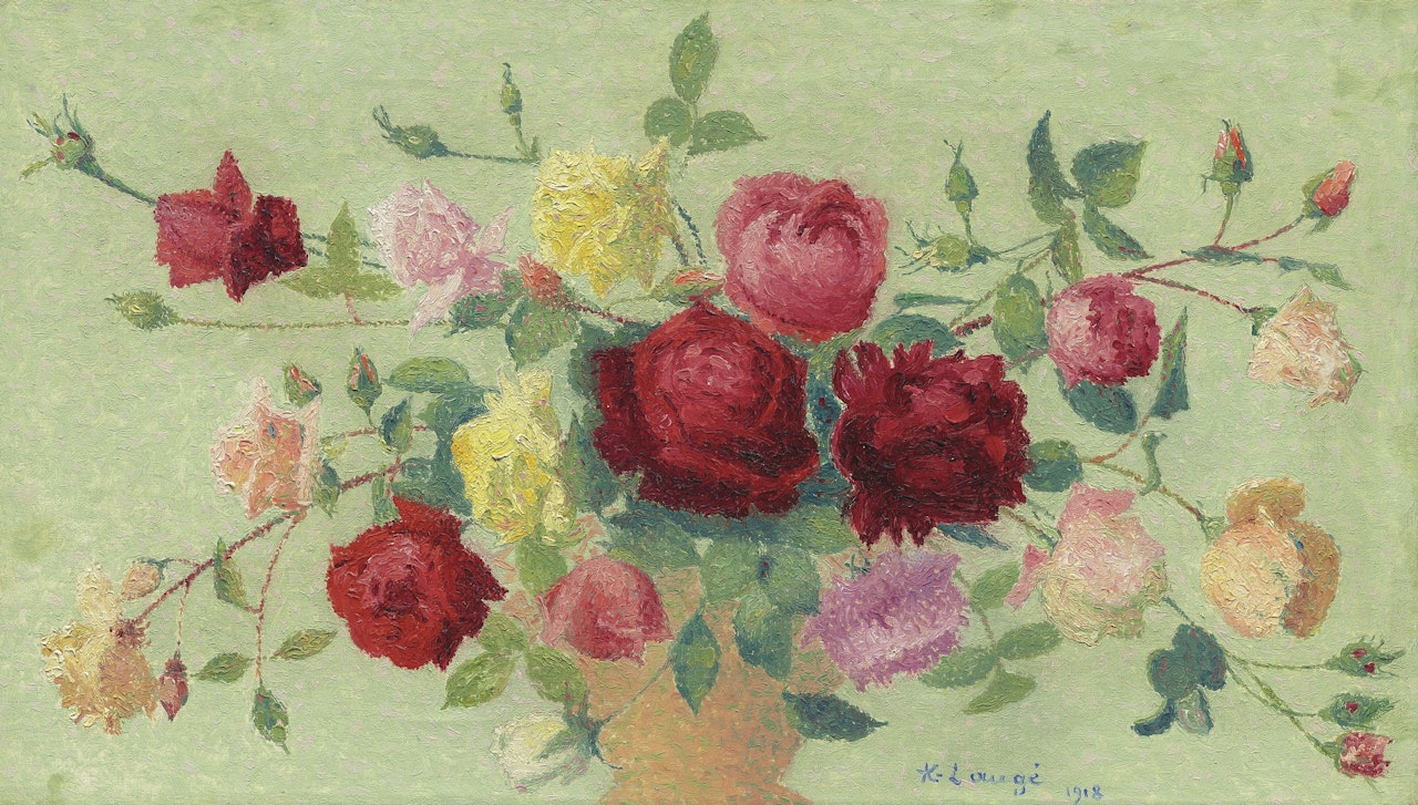 Bouquet de roses by Achille Laugé