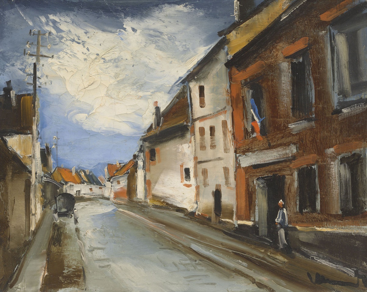 Rue de village by Maurice de Vlaminck