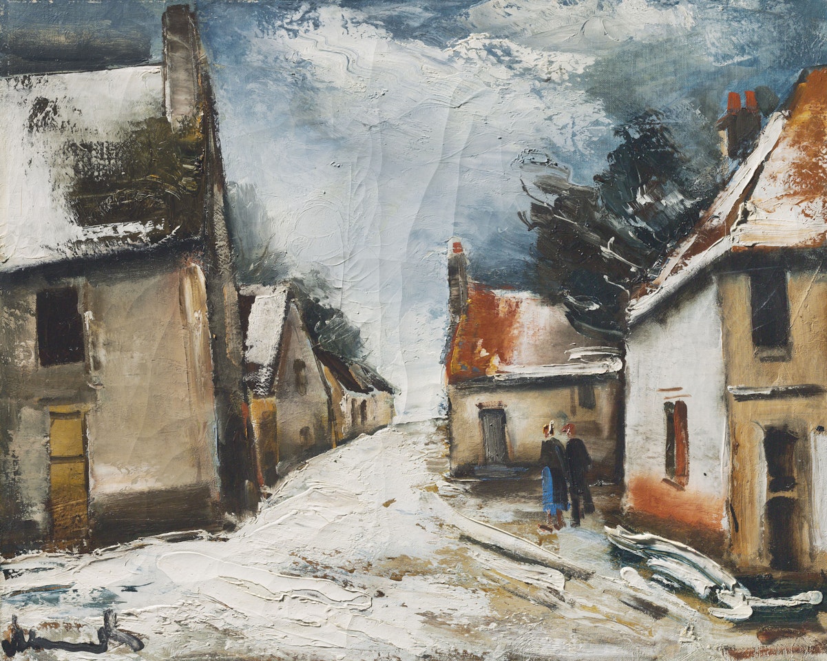 Scène de rue enneigée by Maurice de Vlaminck